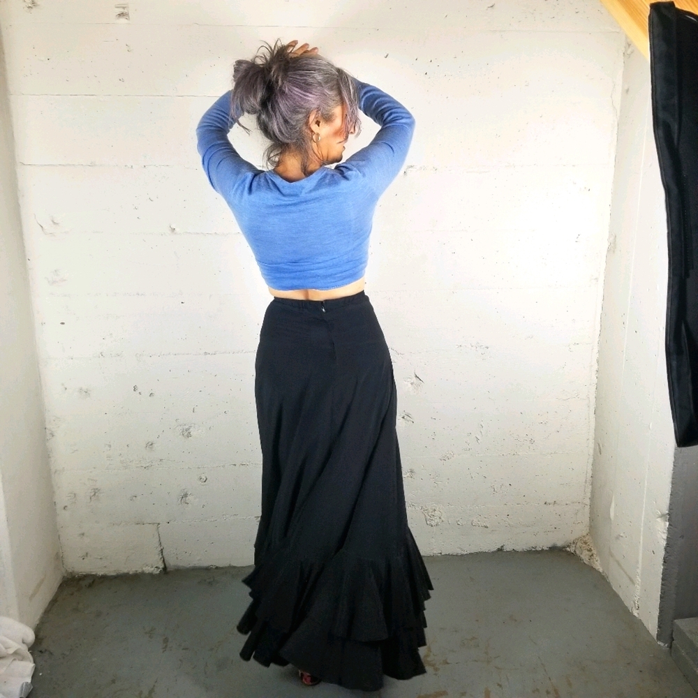 Satin Flamenco skirt small